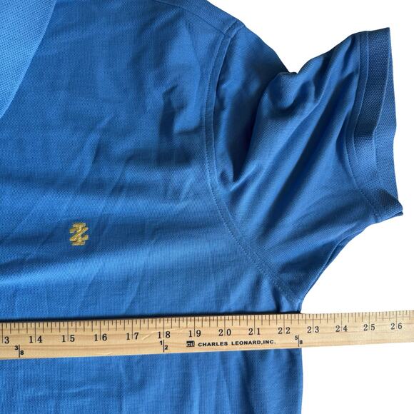 IZOD Advantage Polo Shirt Men’s L Blue Stretch Performance Golf Casual Top - Picture 7 of 12